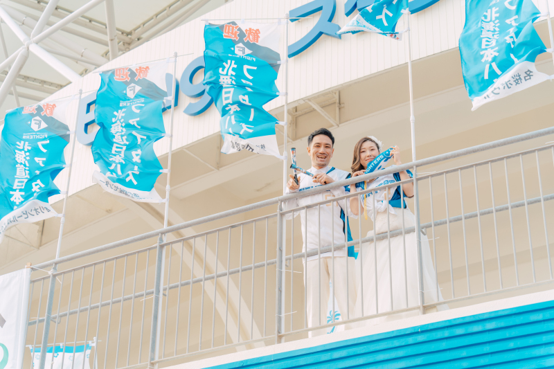 球場の風を感じて応援♪