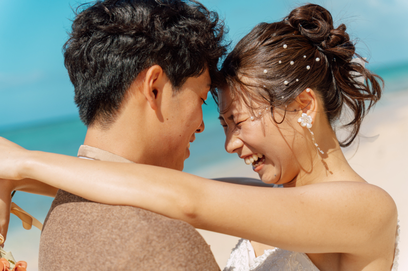 幸せな余韻。おでこを寄せて笑い合って♡