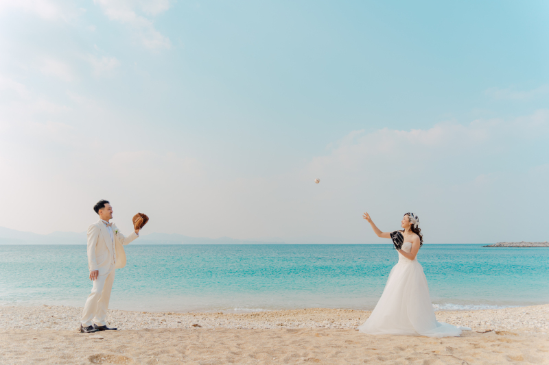 ビーチでナイスキャッチ！遊び心も大切に♪