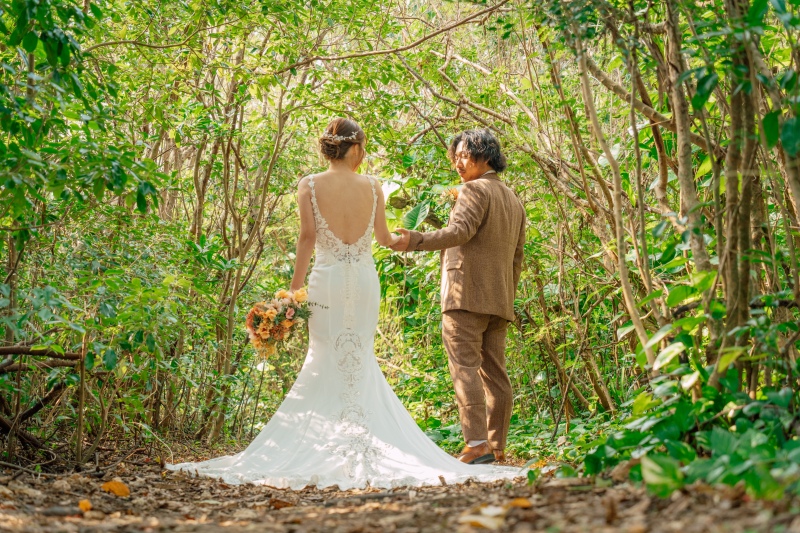 木漏れ日に包まれて撮影開始♪