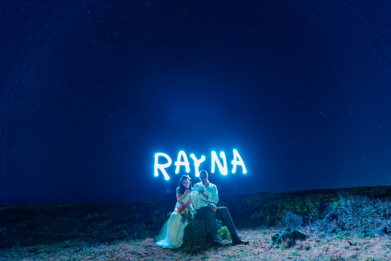 夜空に描く贈り物。大切なお名前と一緒に♪