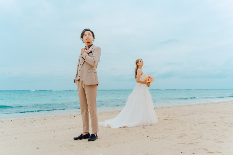 プライベートビーチで撮影開始♪