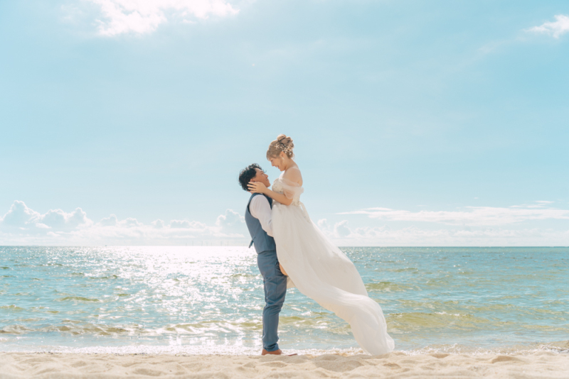 ビーチ撮影も込みだから豊富なバリエーションで大満足