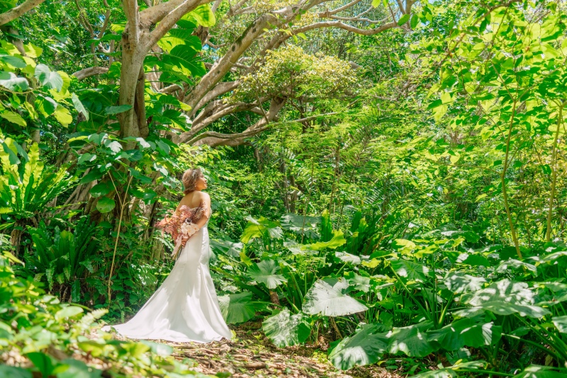 mavie peaceful photo_ガーデンで撮影できる