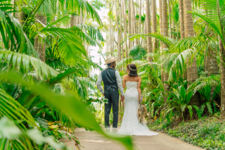 「東南植物楽園」でのロケーション撮影