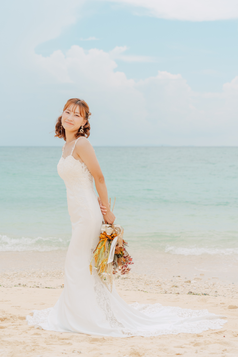 ご新婦様の美しいソロショット