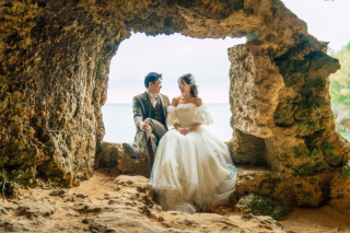 ドローン撮影も標準装備【ビーチ、グリーン、崖、洞窟..撮りたいシーンが一度に叶う！】ザネー浜プラン