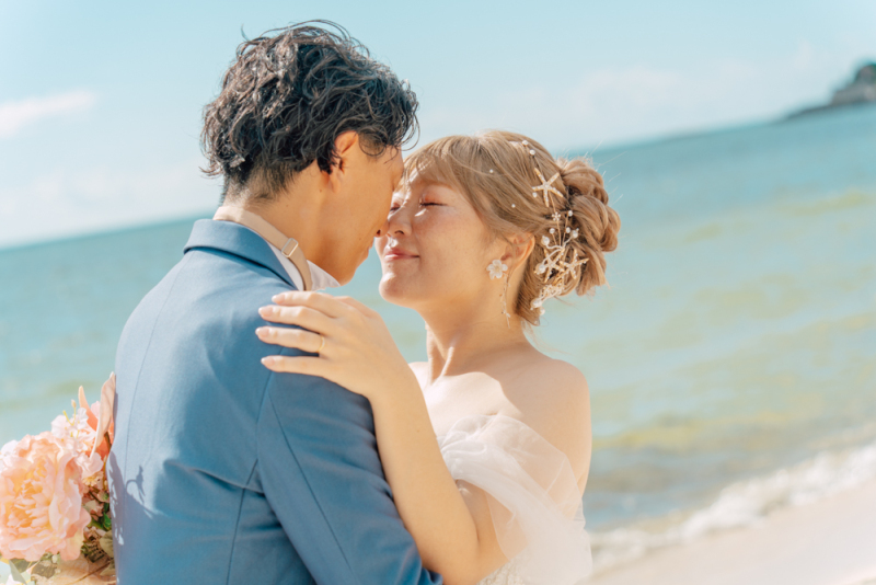 この価格は11月お申込まで!天空のチャペルで二人だけのセレモニーフォト【チャペルとビーチどっちも撮れる!】チャペル&ビーチプラン