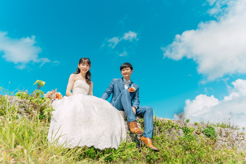 この価格は11月お申込まで!絶景の世界遺産!座喜味城+ビーチ撮影【座喜味城趾の歴史と共にあなたの特別な日を彩る】座喜味城趾プラン