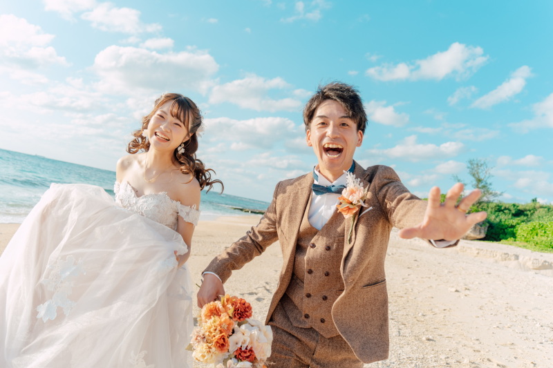 お得にビーチ撮影◎50カット全データ納品、タキシード・ドレス各1着【casual wedding plan】