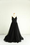 ブラックキャミソール型ドレス