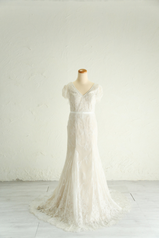 マーメイド半袖ドレス