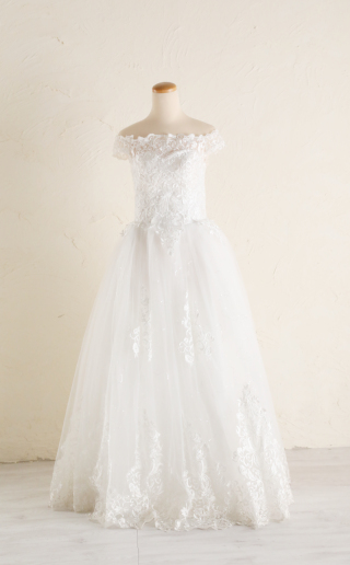 オフショルシフォンドレス