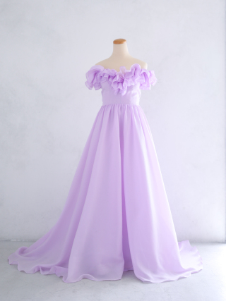 ラベンダーオフショルドレス