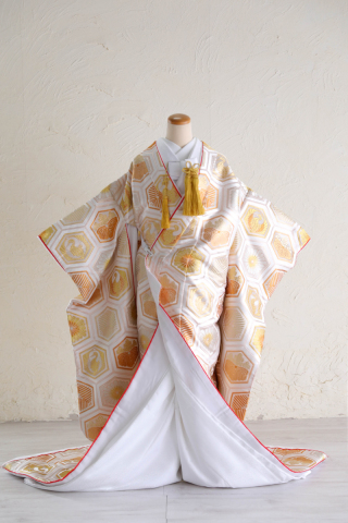 ゴールド色打掛