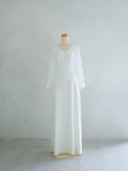 Vネック長袖ドレス