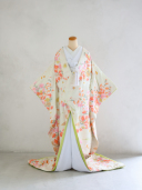 ピンク花柄色打掛