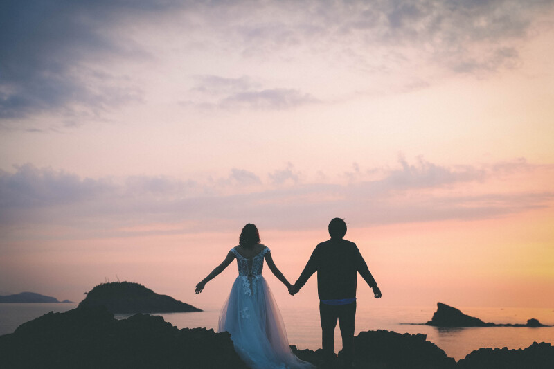 とある海の夕日へ