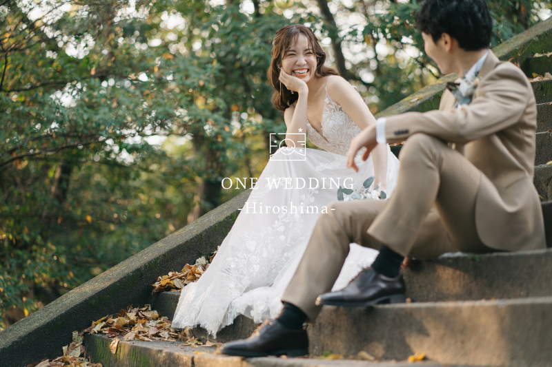 【Photorait限定◆衣装2着付きプラン！】旅フォトプラン例1江田島→元宇品公園森→海岸　3箇所