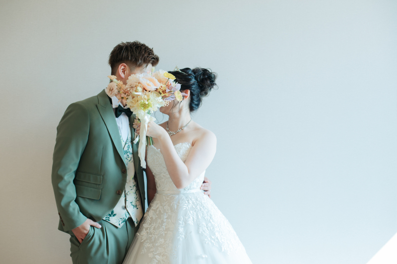 お顔隠しショット