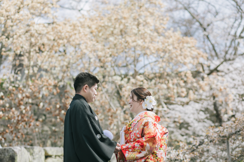 桜の下で&hellip;