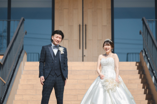 ドレスでスタジオフォト