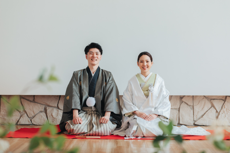 まずは和装撮影!
