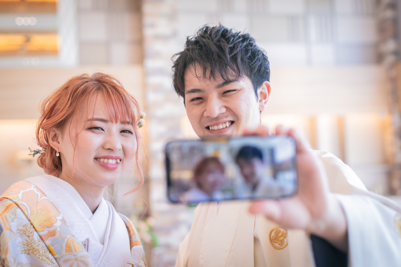 ふたりで自撮り撮影♡