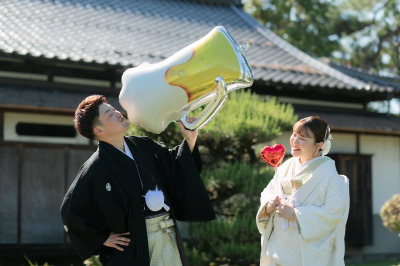 お茶目なおふたりの撮影のいちにち