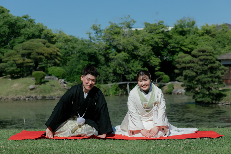 衆楽園での撮影