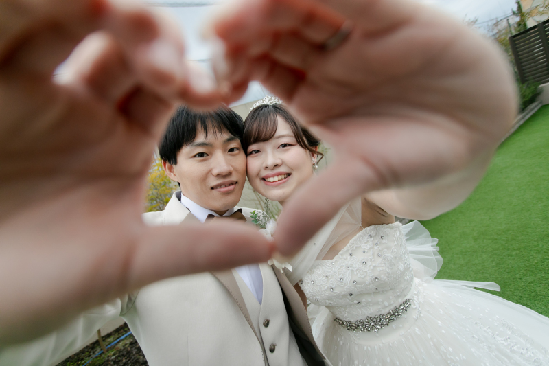 ハートの中に入ってチーズ♡