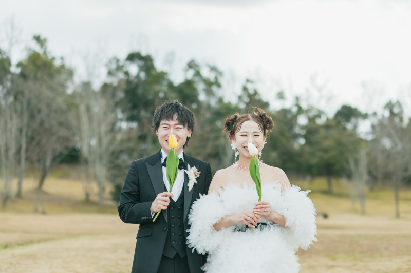 チューリップで(^▽^)