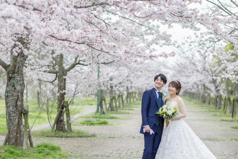 満開の桜に包まれて