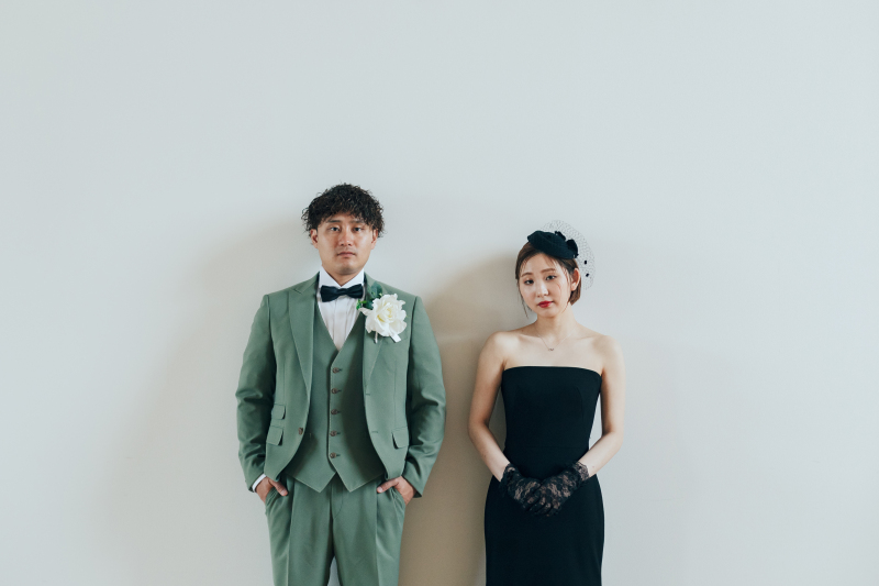 お色直しはブラックドレス!