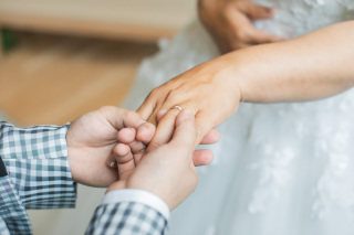 挙式風写真撮影