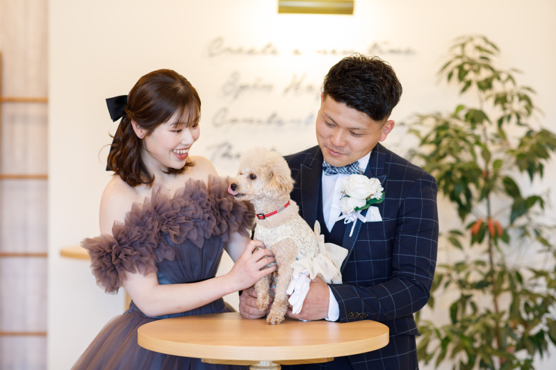 【愛犬と一緒に撮影できる】 ペットフォトプラン★写真データ100カット付★