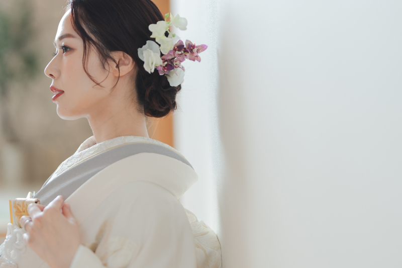 【スタジオで和装とドレス欲張りセットプラン!】洋装1着+和装1着スタジオフォト◆データ100カット付