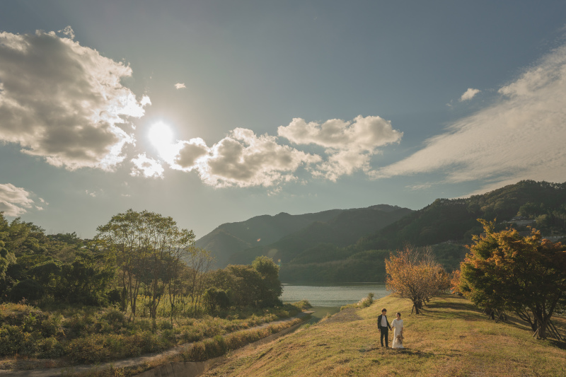 【大自然を貸し切り!!!】奥津湖◆自然感じるロケーションフォト!洋装1着+データ50カット付き