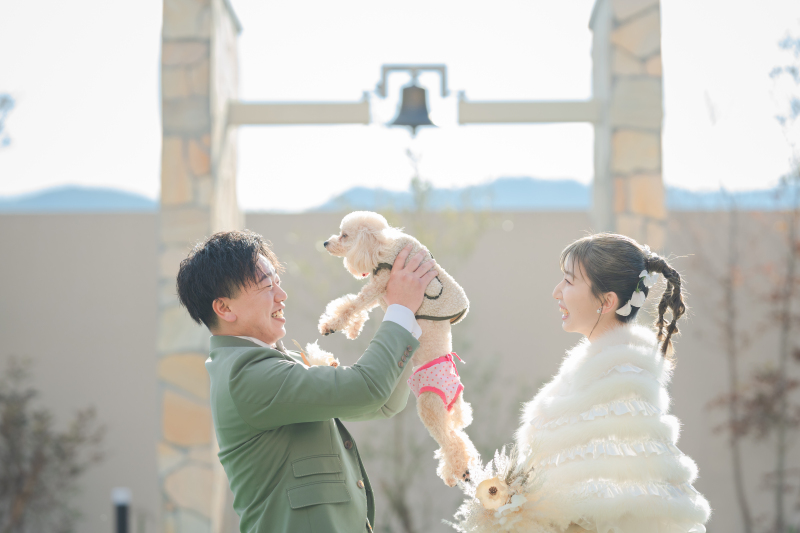 【愛犬と一緒に撮影できる】 ペットフォトプラン★写真データ100カット付★