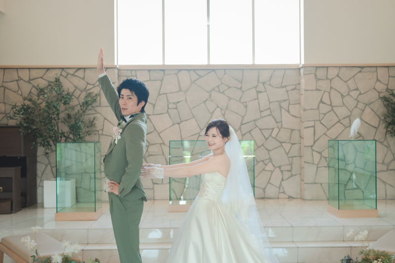 【ドレスにこだわりたい方にオススメ★】ドレス3着+タキシード2着付◆レタッチ済み写真データ150カット