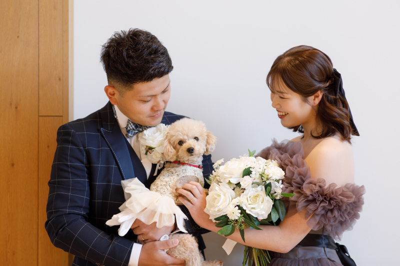 【愛犬と一緒に撮影できる】 ペットフォトプラン★写真データ100カット付★