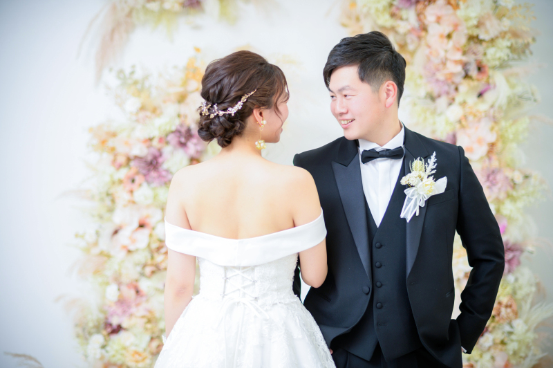 ブラックタキシードでシックに