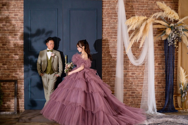 カラードレスへ衣装チェンジ!