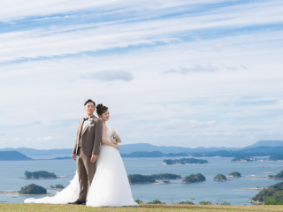 洋装ロケーション×家族×ペット