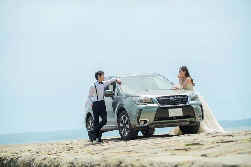 まずは挙式の前にフォトシューティング！