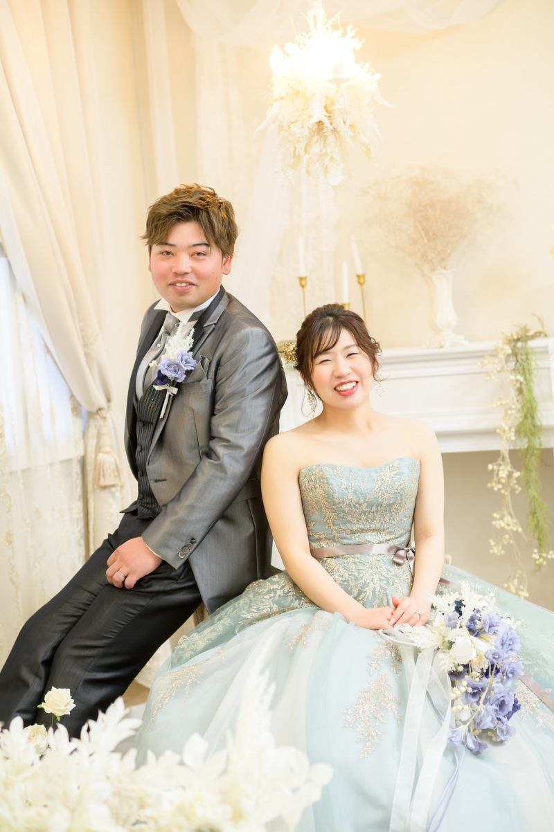 カラードレスにお着替えして