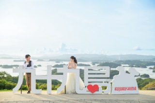 Photo Studio Cocozo(フォトスタジオココゾ)長崎・佐世保_【緑ロケーション】広大な緑の絨毯と空のコントラストが◎