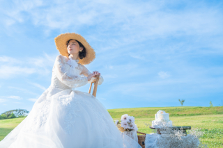 Photo Studio Cocozo（フォトスタジオココゾ）長崎・佐世保_【緑ロケーション】広大な緑の絨毯と空のコントラストが◎
