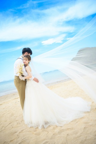 Photo Studio Cocozo（フォトスタジオココゾ）長崎・佐世保_【海ロケーション】青い海と白い砂浜で撮る大人気スポット