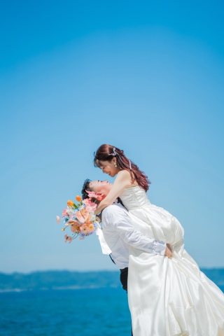 Photo Studio Cocozo（フォトスタジオココゾ）長崎・佐世保_【海ロケーション】青い海と白い砂浜で撮る大人気スポット